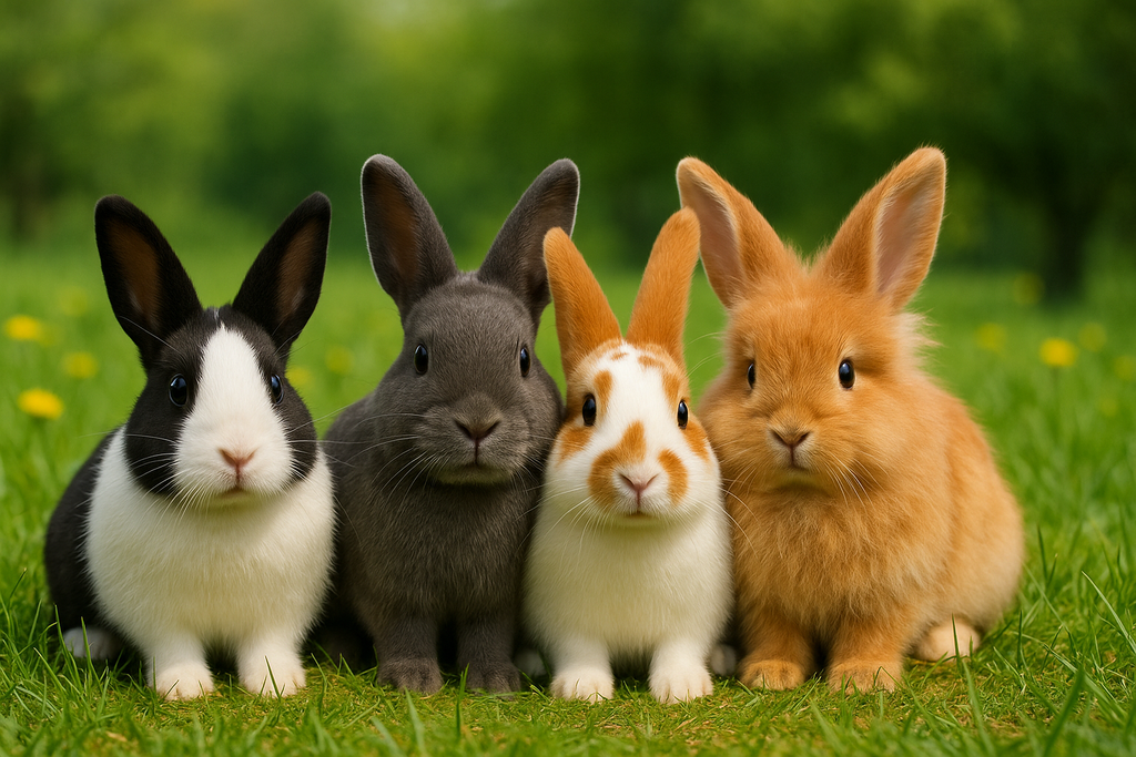 Gruppenfoto unserer Kaninchen