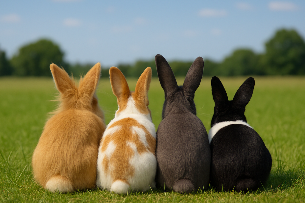 Gruppenfoto unserer Kaninchen